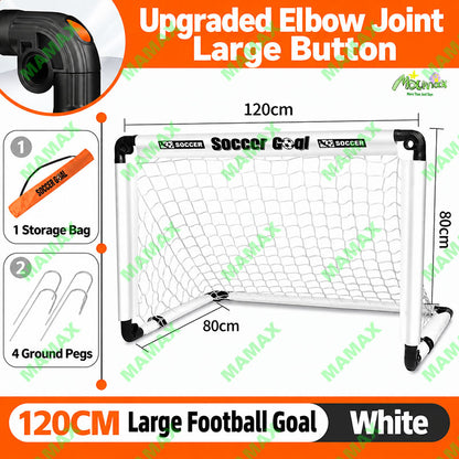 MAMAX【SG Ready Stock】120CM Foldable Kids Football Goal Soccer Goal Net With Storage Bag★