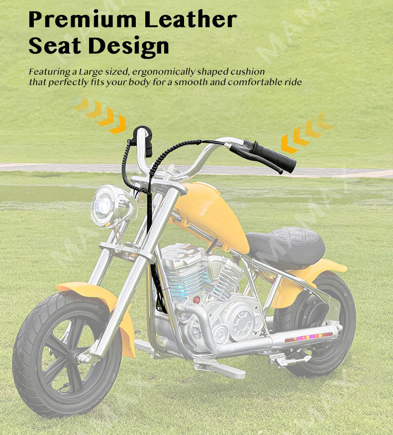 Premium Retro Harley-Style 22.2V 2-Wheel Kids Electric Motorcycle★Children Ride On Bike✅Fully Assembled✅Lithium Battery✅