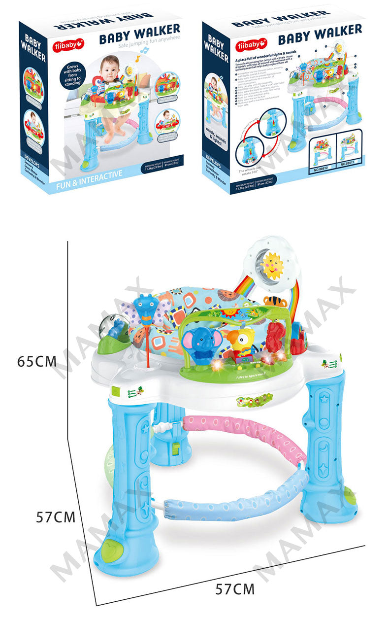 Multi-Functional Animal Baby Walker With Jumping➕360° Spinning Activated Music & Lights★