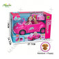 Super Cute Kids Fun Cabriolet Pink Sport Car With 1 Random Puppy