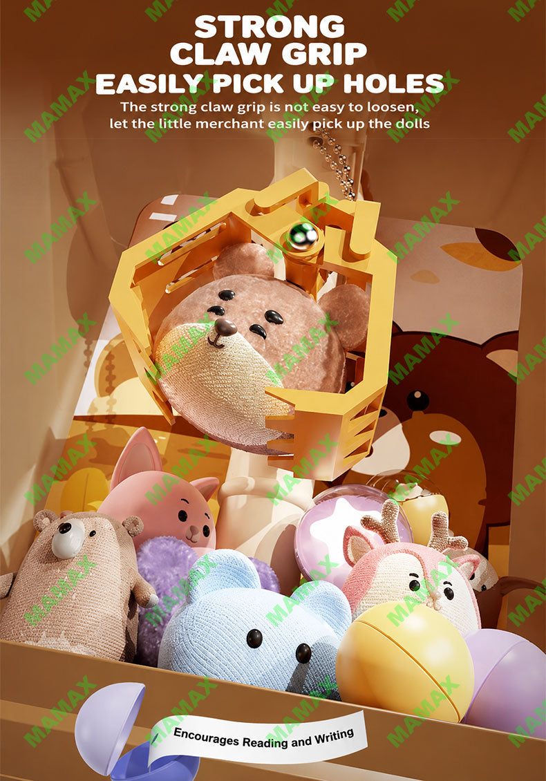 Kids Animal Claw Machine Toy★Battery Operated Mini Arcade Grabber with Sound Effects