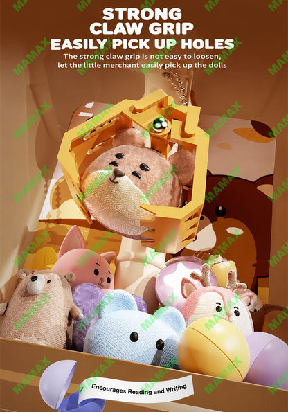 Kids Animal Claw Machine Toy★Battery Operated Mini Arcade Grabber with Sound Effects
