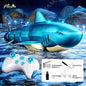 Kids Mechanical Remote Control Robot Swimming Shark/Sting Ray/Croocodile Aquatics Animal Toy with Cool Lights★RC Waterproof