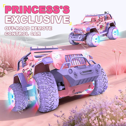 1:16 RC Off-Road Jeep Car Toy★Dual Remote Control✅LED Lights&Sound✅Fog Spray✅