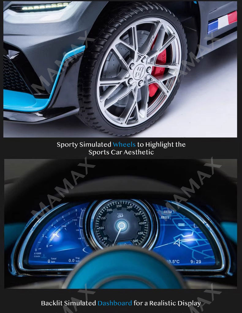 🔥NEW🔥Official Licensed Bugatti Divo Large Size Kids Electric Ride On Toy Car