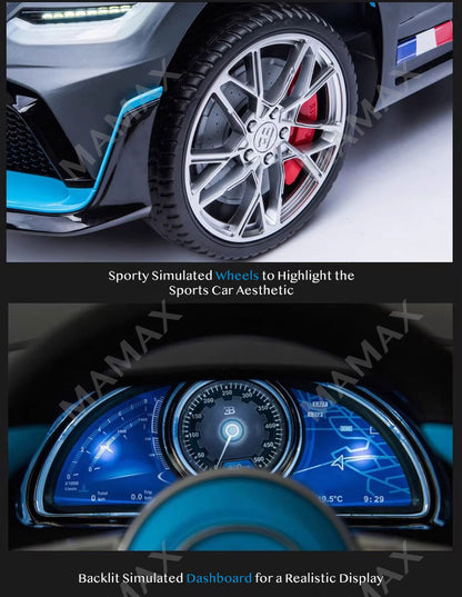 🔥NEW🔥Official Licensed Bugatti Divo Large Size Kids Electric Ride On Toy Car