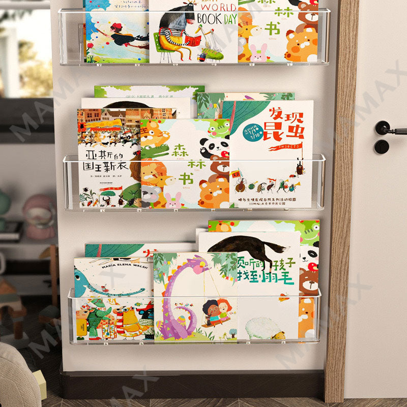 No-Drilling On Walls Minimalist Kids Floating Book Storage/Display Rack