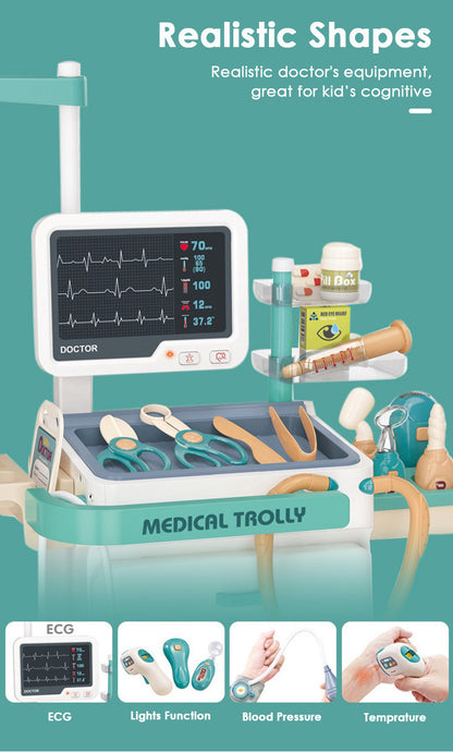 Kids Pretend Play Toy Playset★Medical/Doctor√Cleaning Theme with Vacuum Cleaners√Supermarket/Shopping Theme√