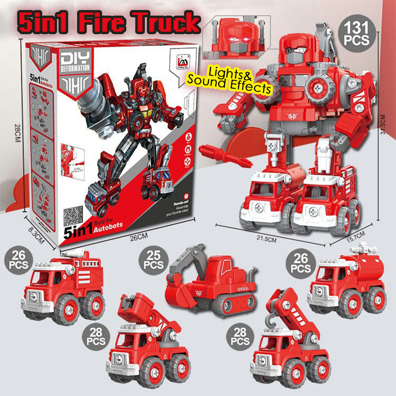 5in1 Build The Autobots Transformer Robot Toy