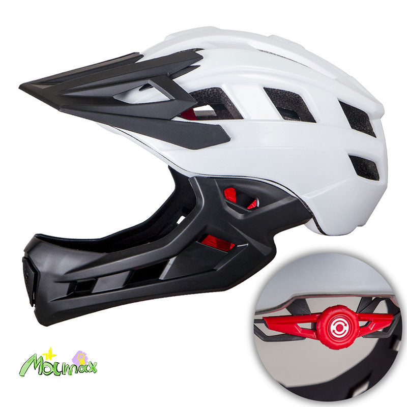 Kids Off-Road Full-Cover Breathable Adjustable Helmet with Jaw Protector