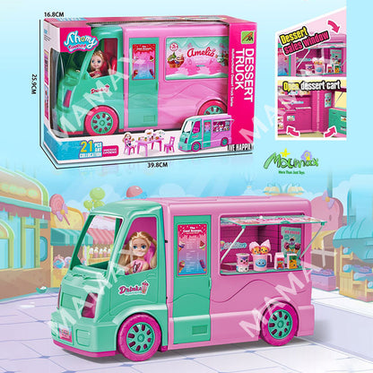 Super Cute Kids Fun Cabriolet Pink Sport Car With 1 Random Puppy