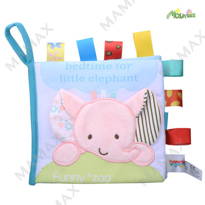 Funny Zoo Baby Cloth Animal Tag Book