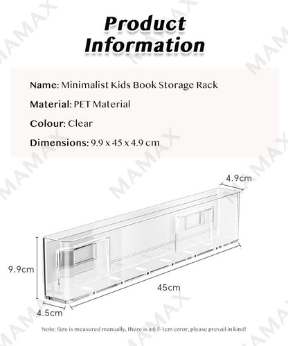 No-Drilling On Walls Minimalist Kids Floating Book Storage/Display Rack