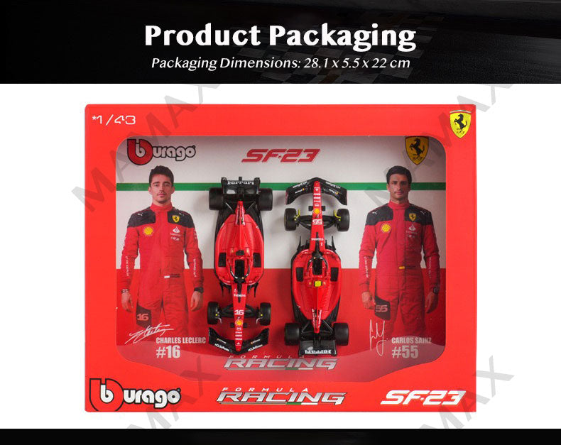 2in1 1:43 Premium Collector's Edition F1 Car Model Series 2023 Toy Gift Set★NEW Packaging★