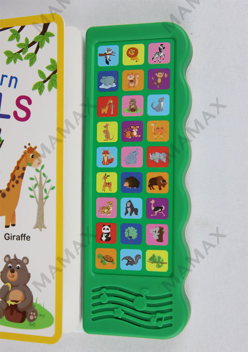 Let's Learn Animals/Farm Animals 27 Buttons Kids Electronic Sound Book