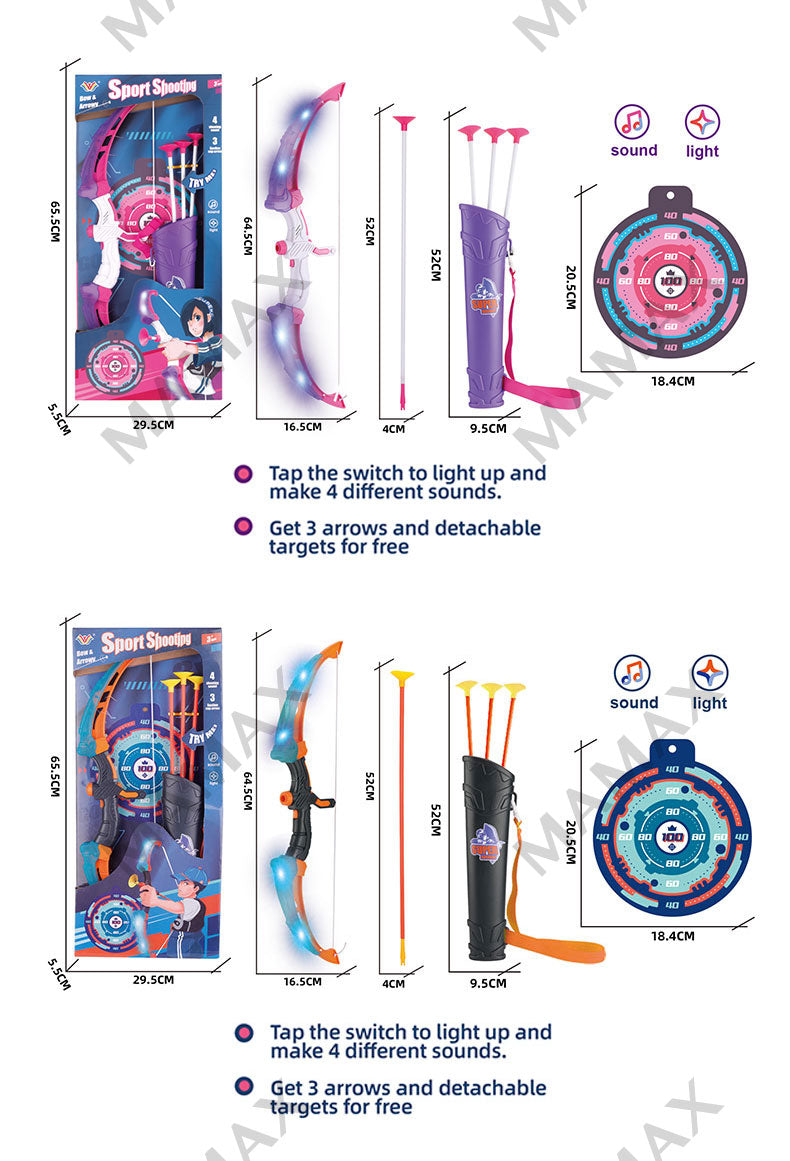 Kids Bow&Arrow Shooting Sports Game Toy Archery Set