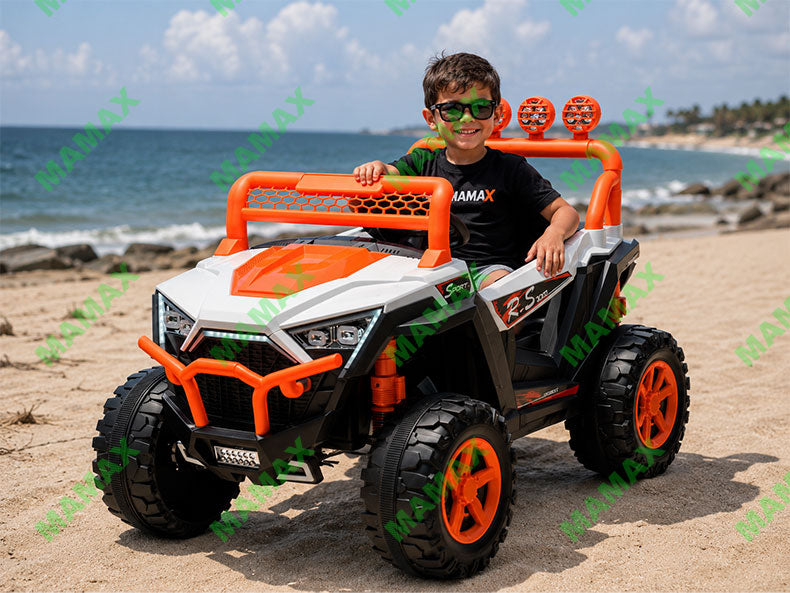 MAMAX🔥NEW🔥Super Large 24V Kids Electric Ride On Car 2 Seater Off-Road Adventure UTV with Remote Control★