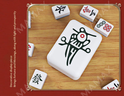 Mahjong Tile LED Night Light Rechargeable★Warm White Yellow Light✅2 Lighting Modes✅