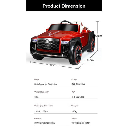 儿童电动车劳斯莱斯可乘坐玩具车带遥控