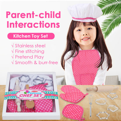 Kids Pretend Play Deluxe Toy Chef Set