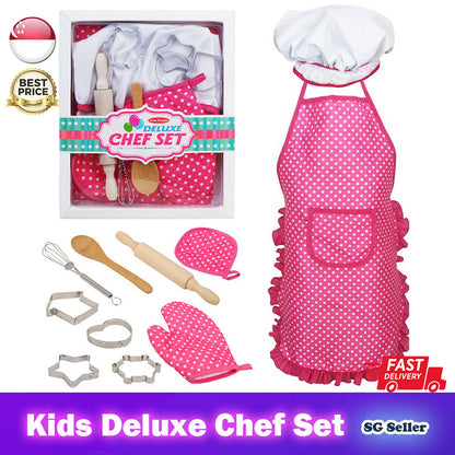 Kids Pretend Play Deluxe Toy Chef Set