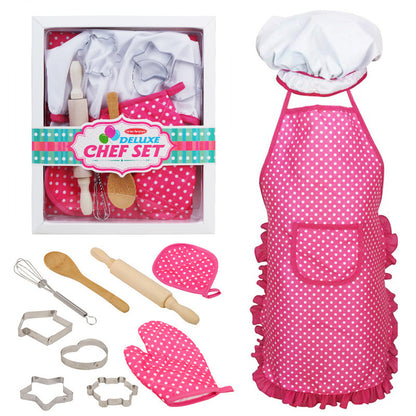 Kids Pretend Play Deluxe Toy Chef Set