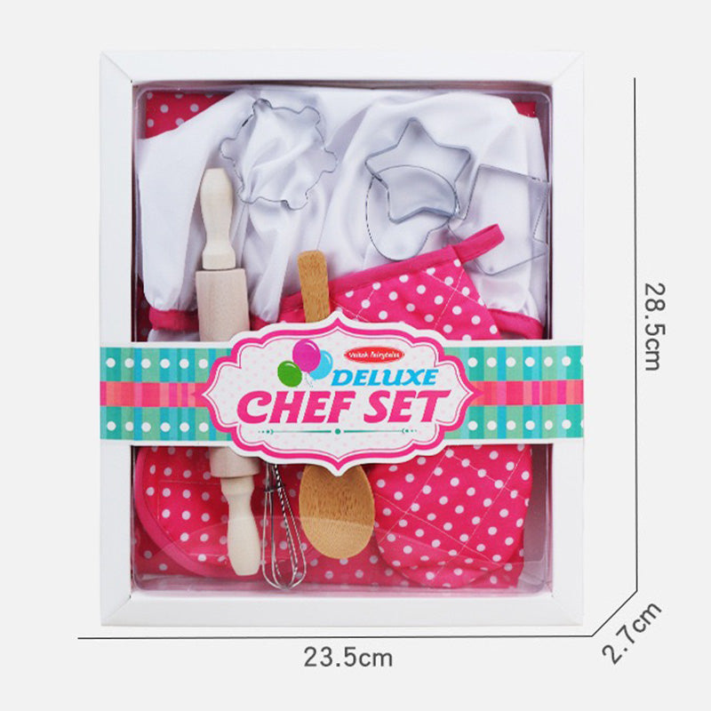 Kids Pretend Play Deluxe Toy Chef Set