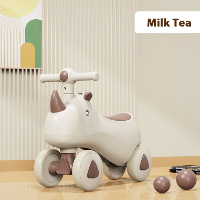 SG Ready Stock Rhino Baby 4 Wheel Ride On Push Car Toy with Music L MamaX